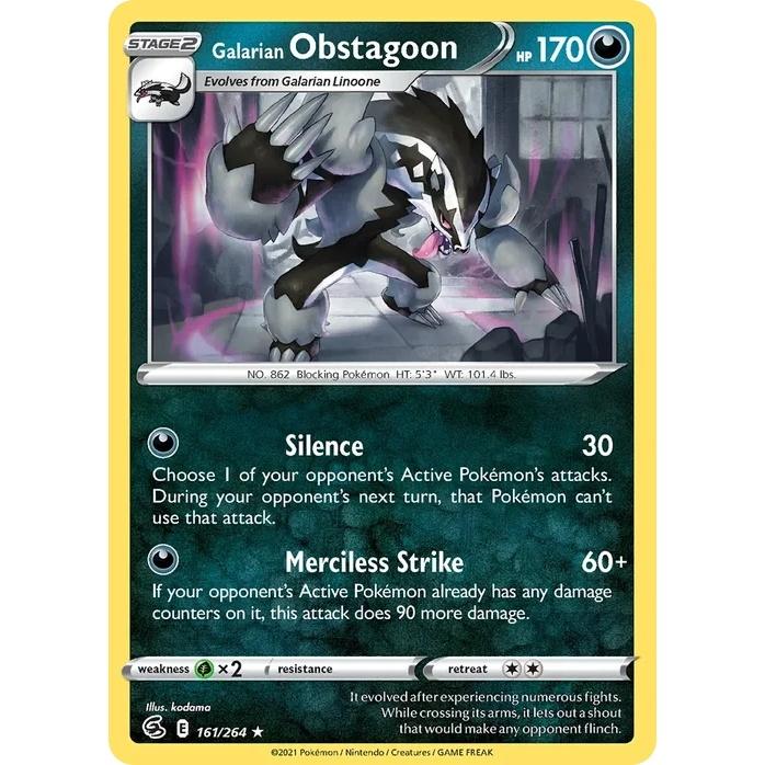 Galarian Obstagoon - Fusion Strike (Holo Rare) [FST-161] English / Near Mint / Normal