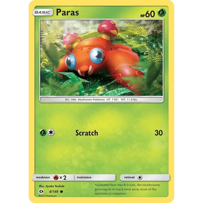 Paras 4/149 - Sun & Moon Base Set (Engelsk / Near Mint)