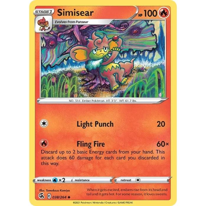 Simisear - Fusion Strike (Uncommon) [FST-38] English / Near Mint / Normal