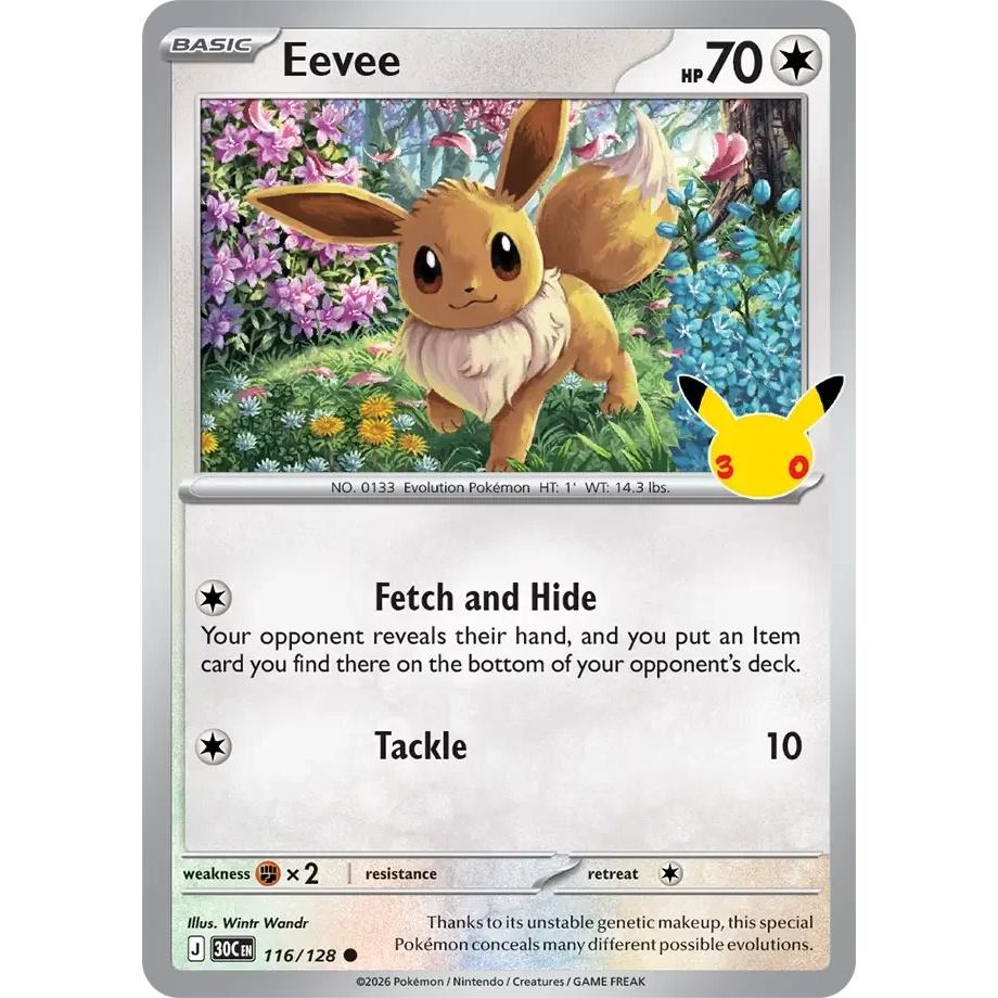 Eevee - 30th Celebration (Common) [30C-116] English / Near Mint / Normal