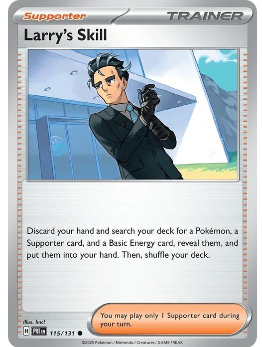 Larry's Skill - Prismatic Evolutions (Common) [PRE-115] English / Near Mint / Normal