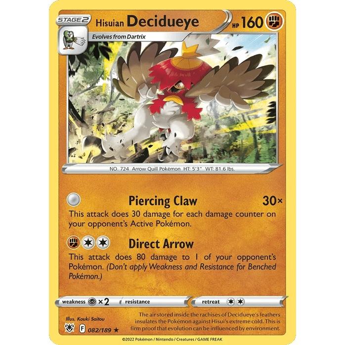 Hisuian Decidueye - Astral Radiance (Holo Rare) [ASR-82] English / Near Mint / Normal