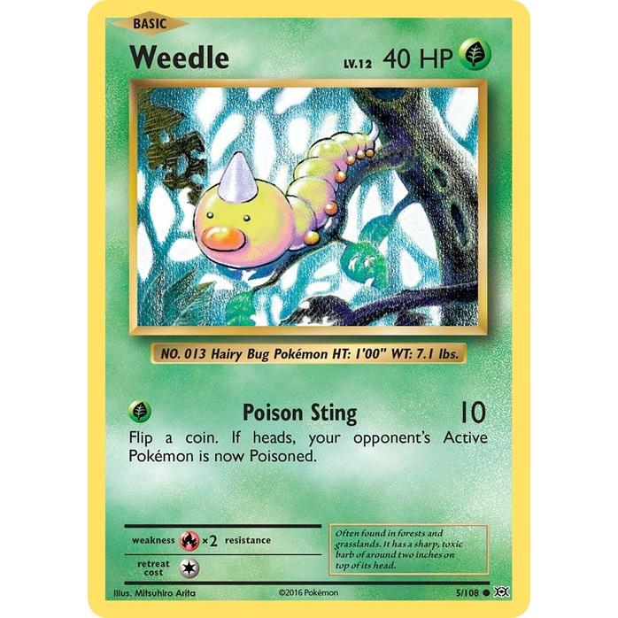 Weedle - Evolutions (Common) [EVO-5] English / Near Mint / Normal