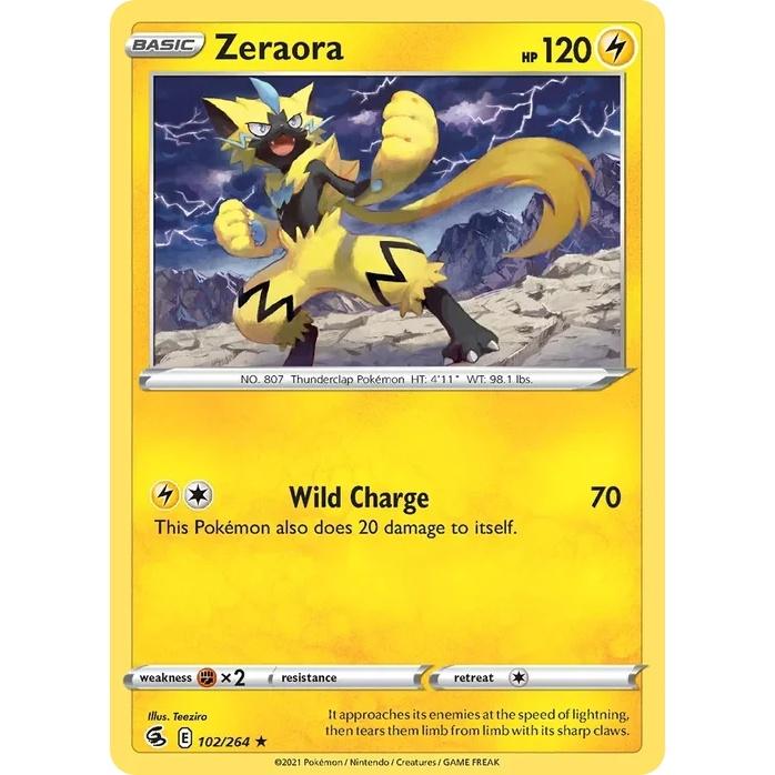 Zeraora - Fusion Strike (Rare) [FST-102] English / Near Mint / Normal