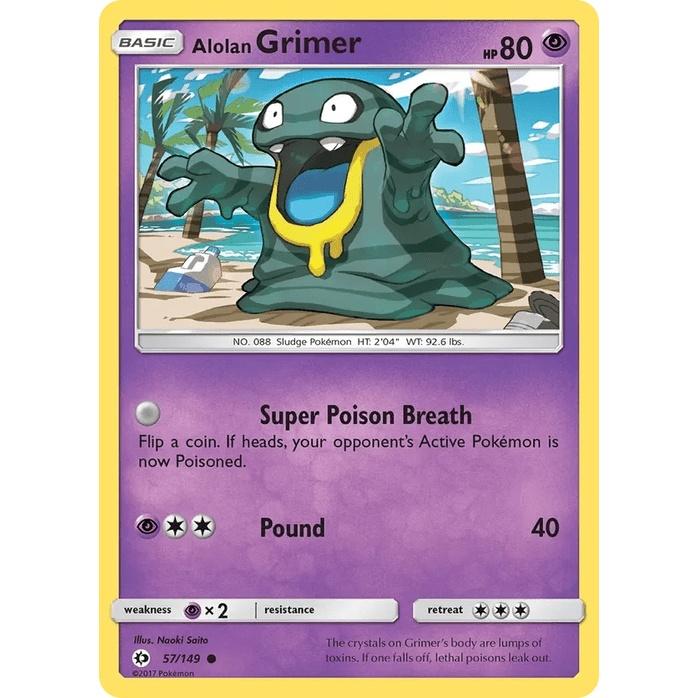 Alolan Grimer 57/149 - Sun & Moon Base Set (Engelsk / Near Mint)