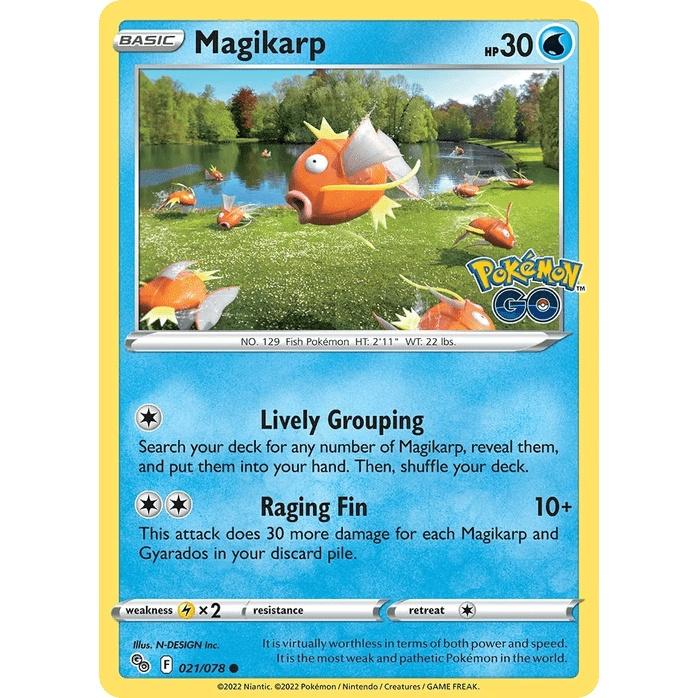 Magikarp - Pokémon GO (Common) [PGO-21] English / Near Mint / Normal