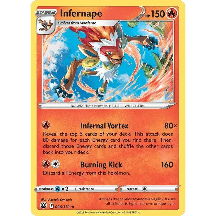 Infernape 26/172 [Holo] - Brilliant Stars (Engelsk / Near Mint)