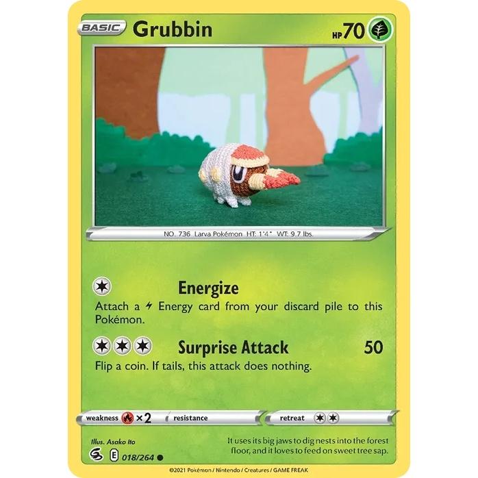 Grubbin - Fusion Strike (Common) [FST-18] English / Near Mint / Normal