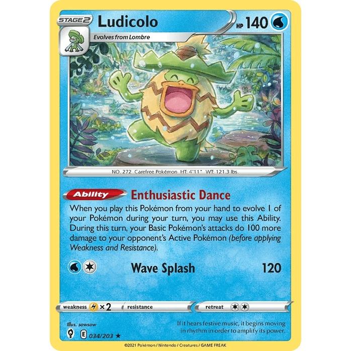 Ludicolo - Evolving Skies (Holo Rare) [EVS-34] English / Near Mint / Normal