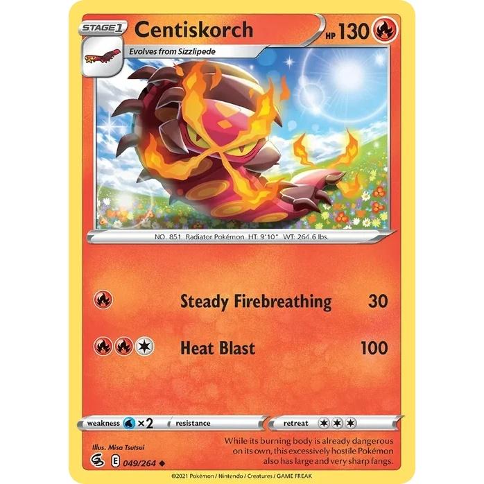 Centiskorch - Fusion Strike (Uncommon) [FST-49] English / Near Mint / Normal