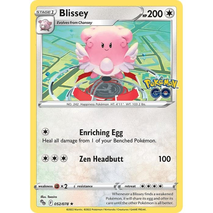 Blissey - Pokémon GO (Holo Rare) [PGO-52] English / Near Mint / Normal