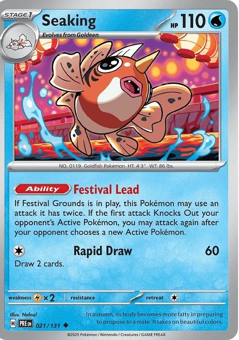 Seaking - Prismatic Evolutions (Uncommon) [PRE-21] English / Near Mint / Normal