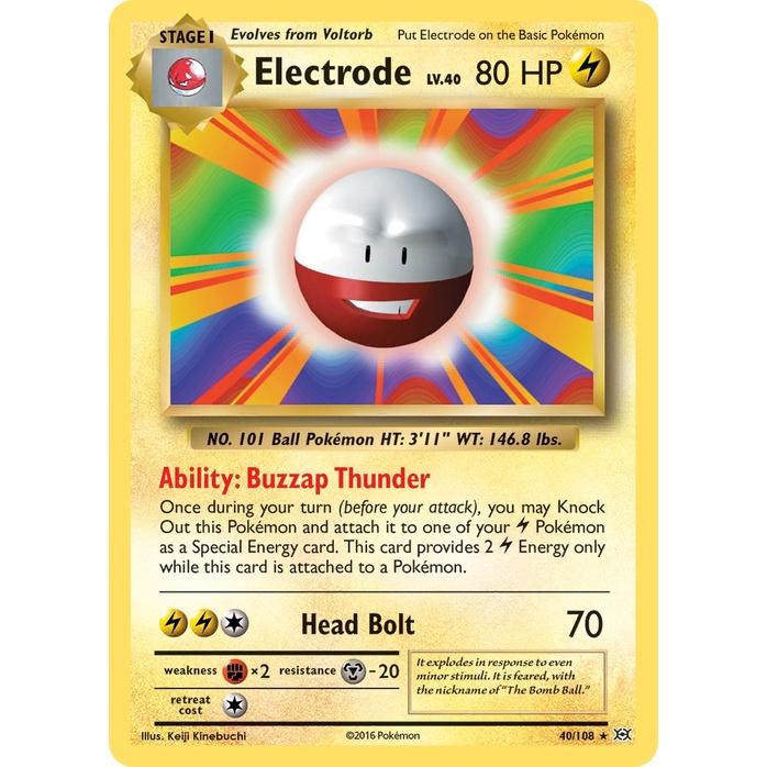 Electrode - Evolutions (Rare) [EVO-40] English / Near Mint / Normal