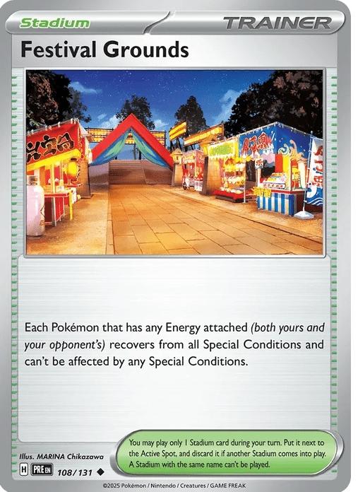 Festival Grounds - Prismatic Evolutions (Uncommon) [PRE-108] English / Near Mint / Normal