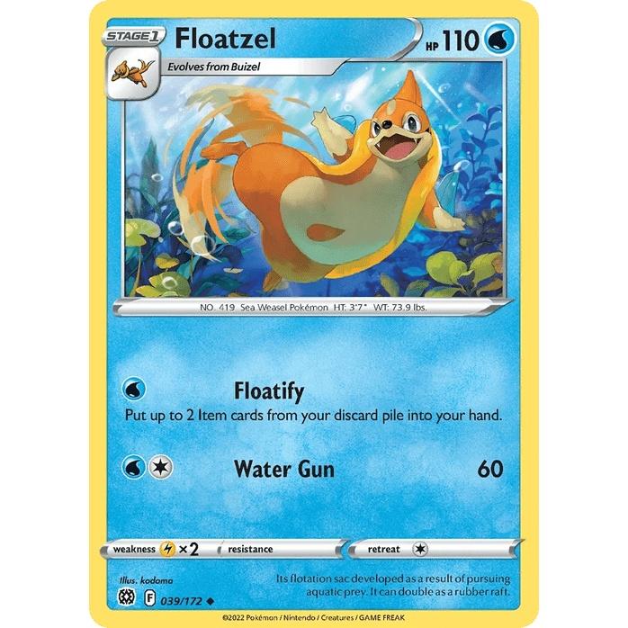 Floatzel 39/172 - Brilliant Stars (Engelsk / Near Mint)