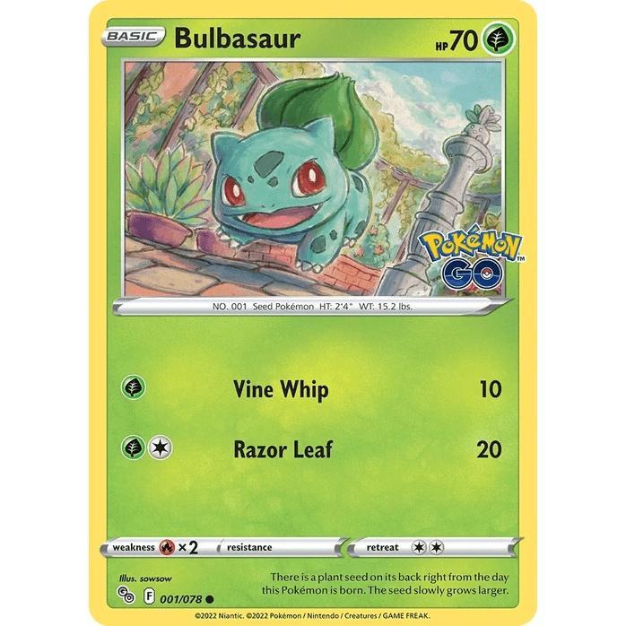 Bulbasaur - Pokémon GO (Common) [PGO-1] English / Near Mint / Normal