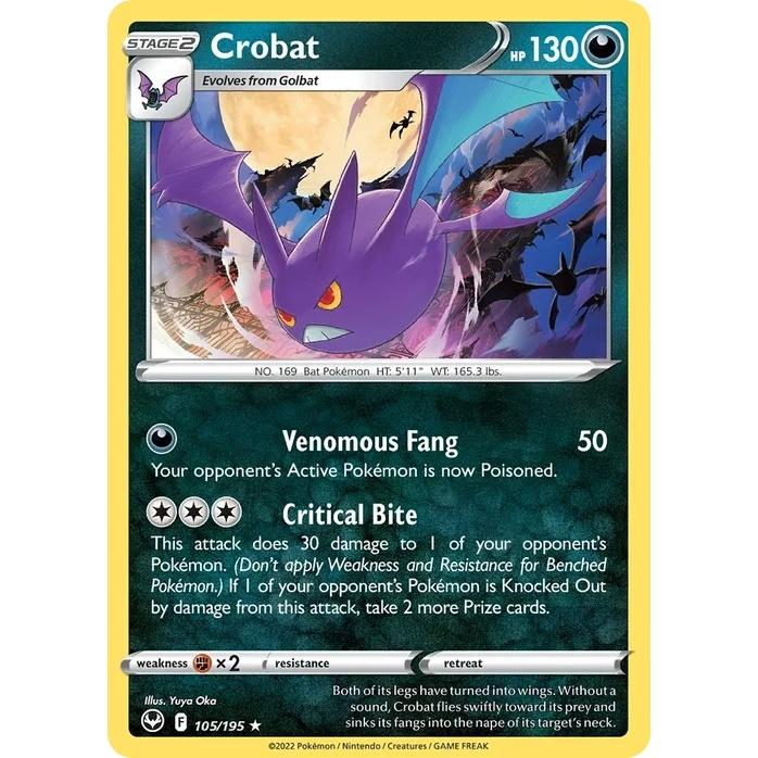Crobat - Silver Tempest (Rare Holo) [SIT-105] English / Near Mint / Normal