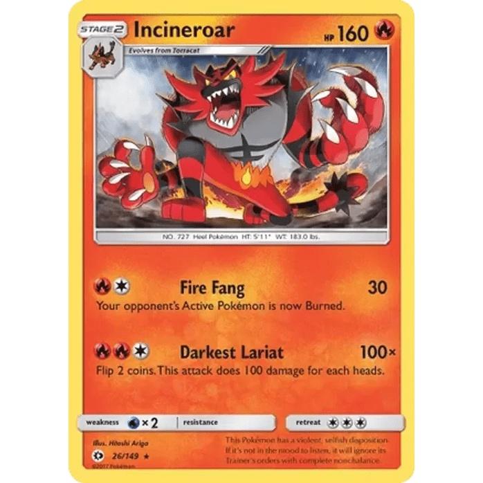 Incineroar 26/149 - Sun & Moon Base Set (Engelsk / Near Mint)