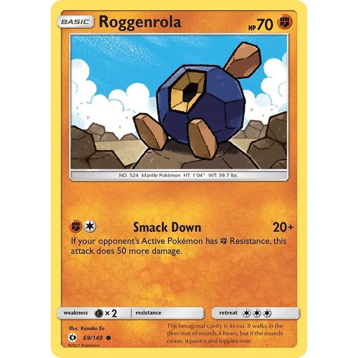 Roggenrola 69/149 - Sun & Moon Base Set (Engelsk / Near Mint)