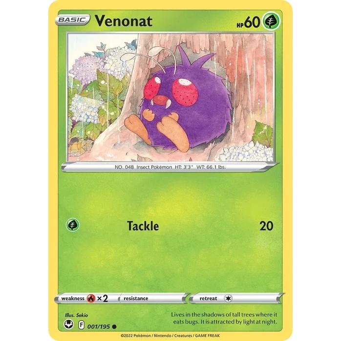 Venonat - Silver Tempest (Common) [SIT-1] English / Near Mint / Normal
