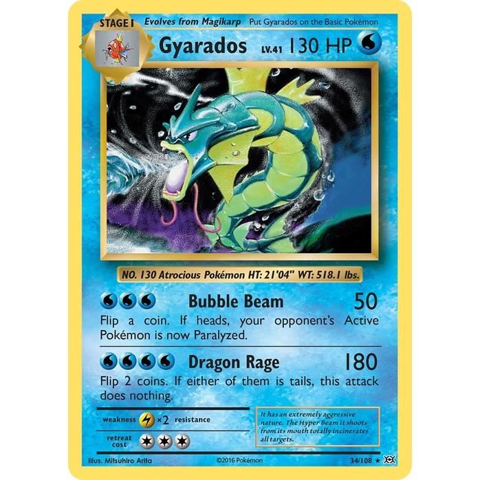Gyarados - Evolutions (Holo Rare) [EVO-34] English / Near Mint / Normal
