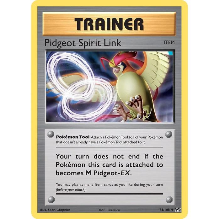 Pidgeot Spirit Link - Evolutions (Uncommon) [EVO-81] English / Near Mint / Normal