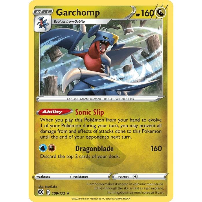 Garchomp 109/172 [Holo] - Brilliant Stars (Engelsk / Near Mint)