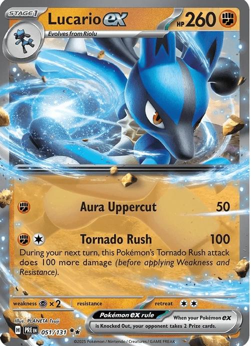 Lucario ex - Prismatic Evolutions (Double Rare) [PRE-51] English / Near Mint / Normal
