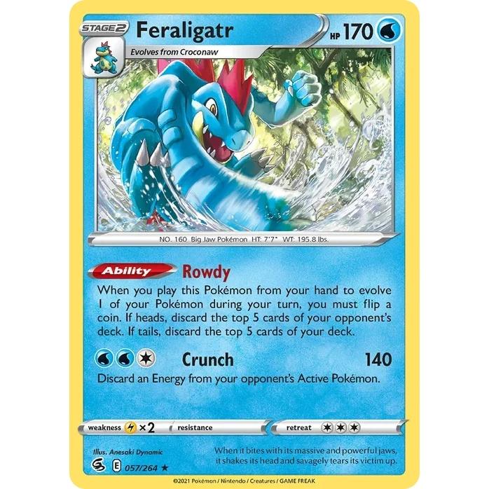 Feraligatr - Fusion Strike (Holo Rare) [FST-57] English / Near Mint / Normal