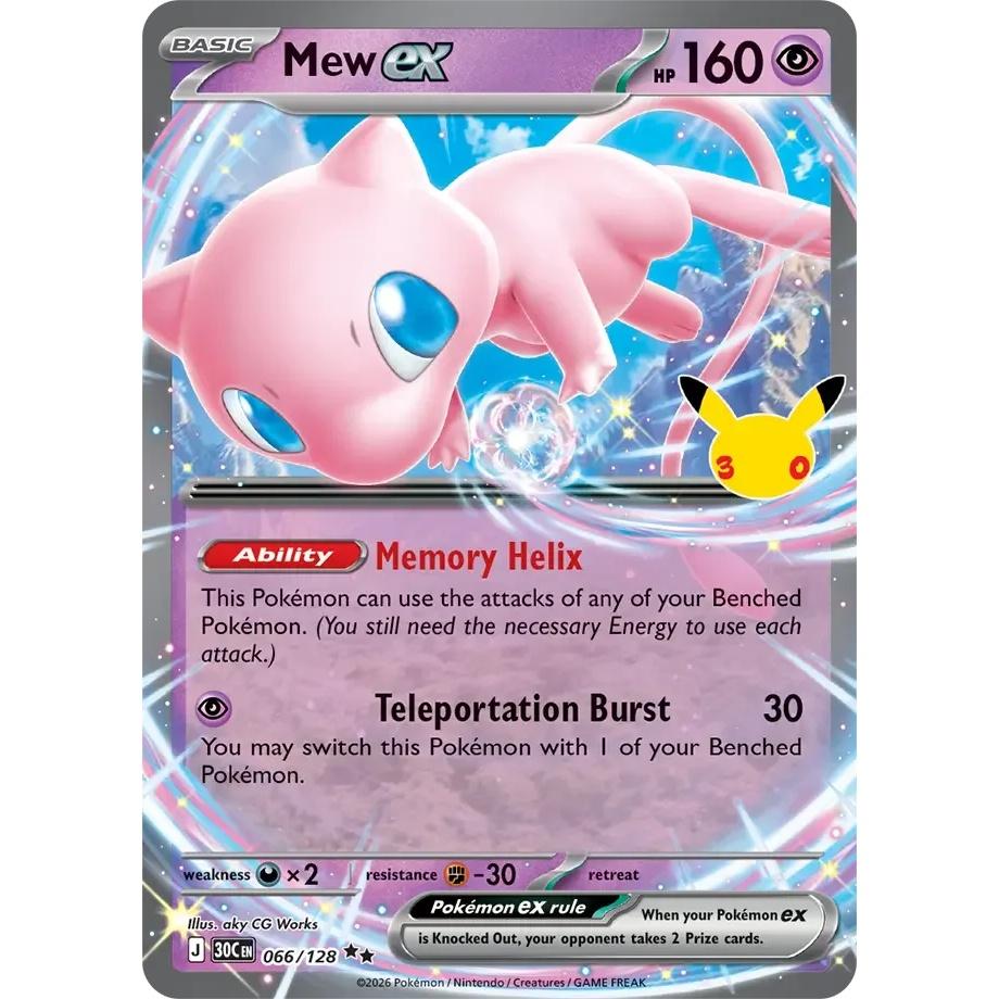 Mew ex - 30th Celebration (Double Rare) [30C-66] English / Near Mint / Normal