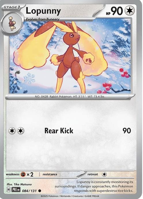 Lopunny - Prismatic Evolutions (Common) [PRE-84] English / Near Mint / Normal
