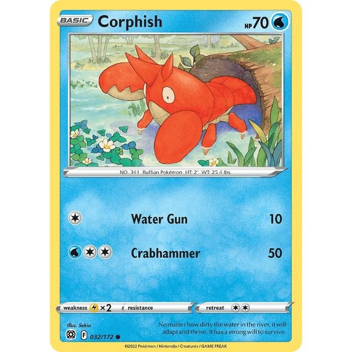 Corphish 32/172 - Brilliant Stars (Engelsk / Near Mint)