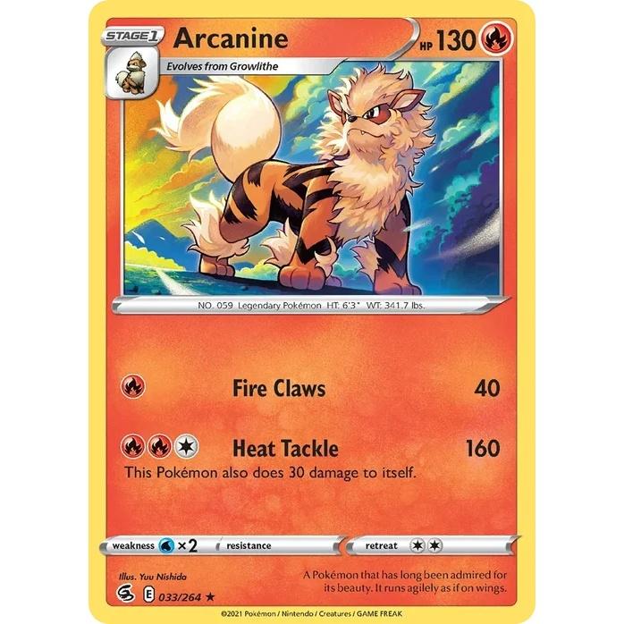 Arcanine - Fusion Strike (Rare) [FST-33] English / Near Mint / Normal