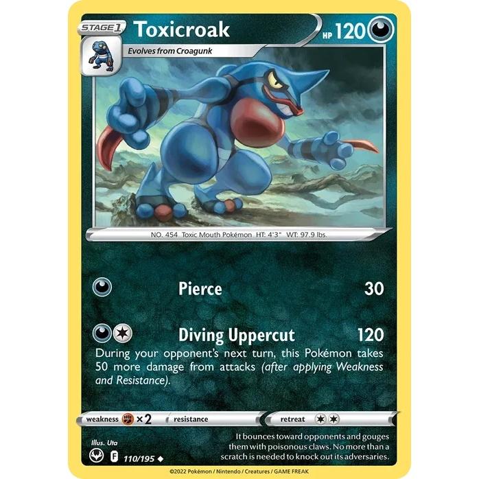 Toxicroak - Silver Tempest (Uncommon) [SIT-110] English / Near Mint / Normal