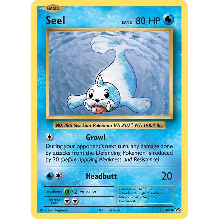 Seel - Evolutions (Common) [EVO-28] English / Near Mint / Normal