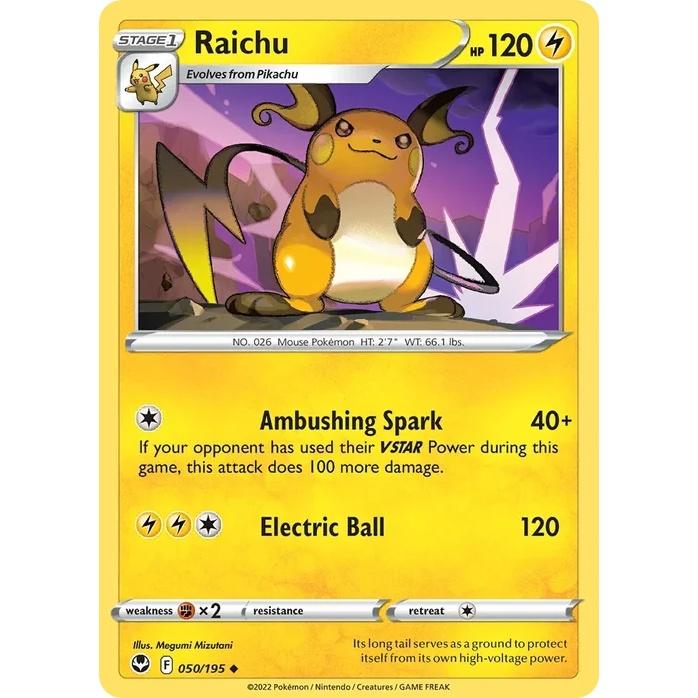 Raichu - Silver Tempest (Uncommon) [SIT-50] English / Near Mint / Normal