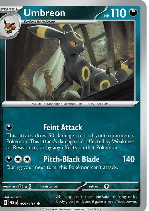 Umbreon - Prismatic Evolutions (Rare) [PRE-59] English / Near Mint / Normal