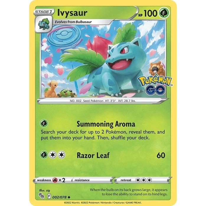Ivysaur - Pokémon GO (Uncommon) [PGO-2] English / Near Mint / Normal