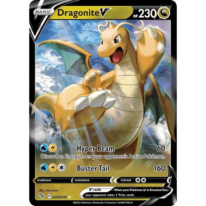 Dragonite V - Pokémon GO (Rare Holo V) [PGO-49] English / Near Mint / Normal