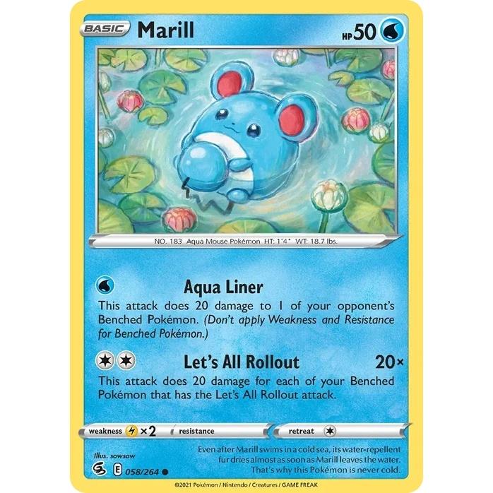 Marill - Fusion Strike (Common) [FST-58] English / Near Mint / Normal