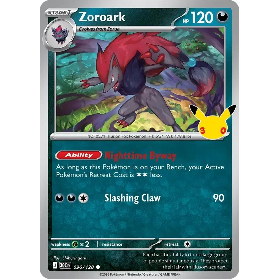 Zoroark - 30th Celebration (Common) [30C-96] English / Near Mint / Normal
