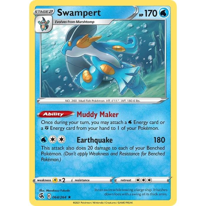 Swampert - Fusion Strike (Holo Rare) [FST-64] English / Near Mint / Normal