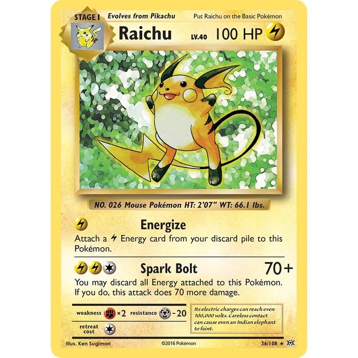Raichu - Evolutions (Holo Rare) [EVO-36] English / Near Mint / Normal