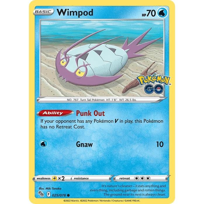 Wimpod - Pokémon GO (Common) [PGO-25] English / Near Mint / Normal