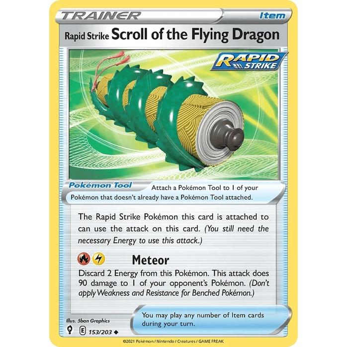 Rapid Strike Scroll of the Flying Dragon - Evolving Skies (Uncommon) [EVS-153] English / Near Mint / Normal