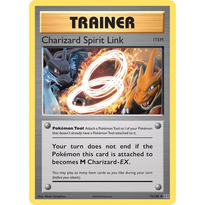 Charizard Spirit Link - Evolutions (Uncommon) [EVO-75] English / Near Mint / Normal