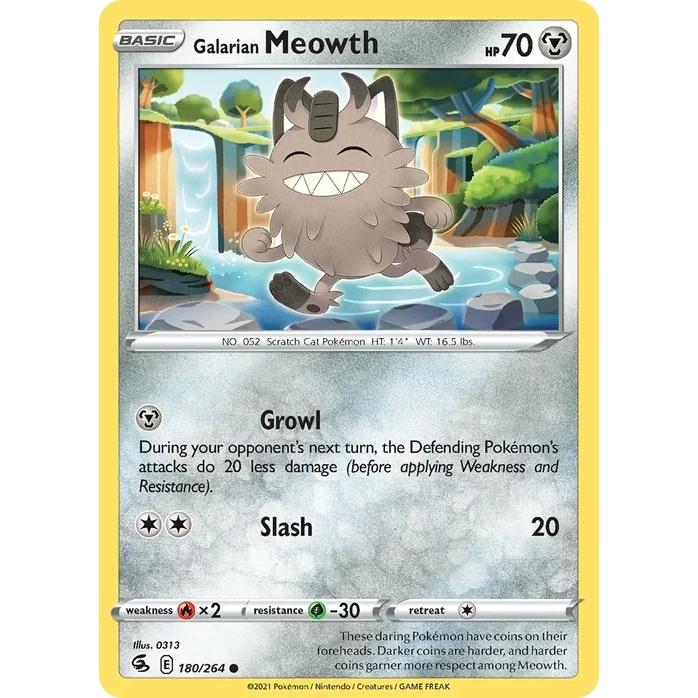 Galarian Meowth - Fusion Strike (Common) [FST-180] English / Near Mint / Normal