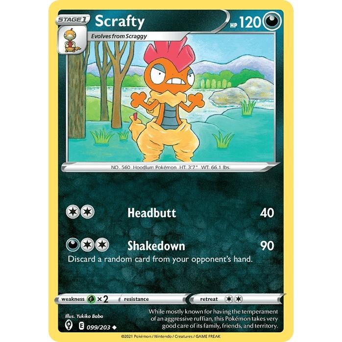 Scrafty - Evolving Skies (Uncommon) [EVS-99] English / Near Mint / Normal