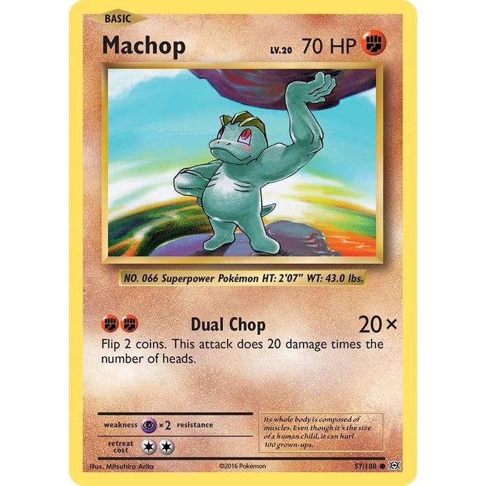 Machop - Evolutions (Common) [EVO-57] English / Near Mint / Normal