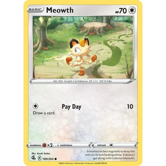 Meowth - Fusion Strike (Common) [FST-199] English / Near Mint / Normal